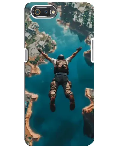 Чехол для Realme C2 с картинкой «PUBG — свободное падение»