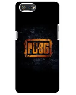 Чехол для Realme C2 с картинкой «PUBG — золотой логотип»