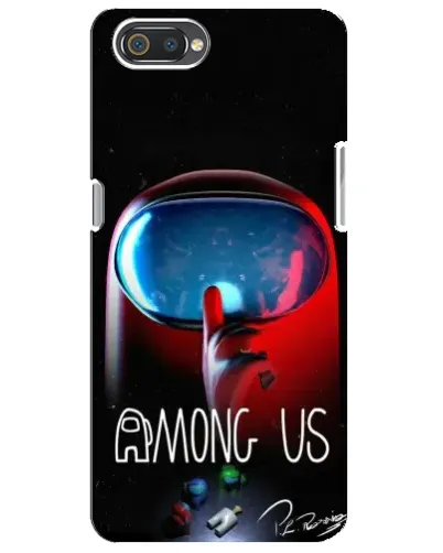 Чехол для Realme C2 с картинкой «Красный импостер — макро» Чехол для Realme C2 с картинкой «Красный импостер — макро»