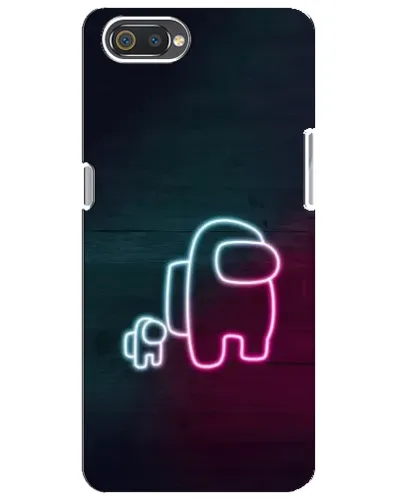 Чехол для Realme C2 с картинкой «Among Us неон-арт» Чехол для Realme C2 с картинкой «Among Us неон-арт»