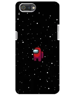 Чехол для Realme C2 с картинкой «Красный Among Us»