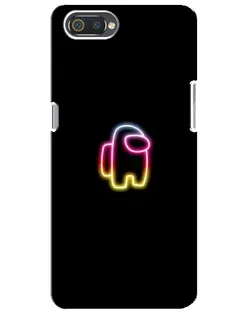Чехол для Realme C2 с картинкой «Among Us градиент»