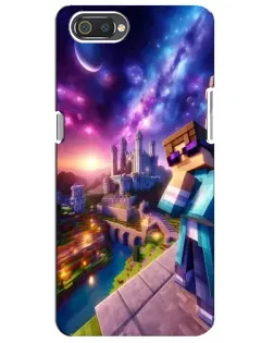 Чехол для Realme C2 с картинкой «Стив и космос»