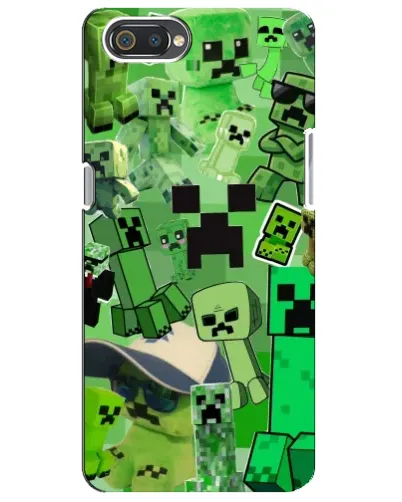 Чехол для Realme C2 с картинкой «Криперы Minecraft» Чехол для Realme C2 с картинкой «Криперы Minecraft»