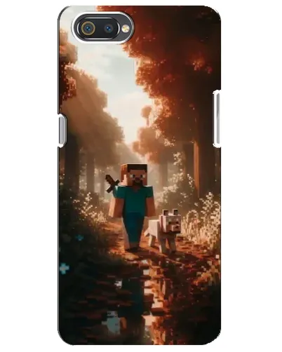 Чехол для Realme C2 с картинкой «Стив в лесу» Чехол для Realme C2 с картинкой «Стив в лесу»