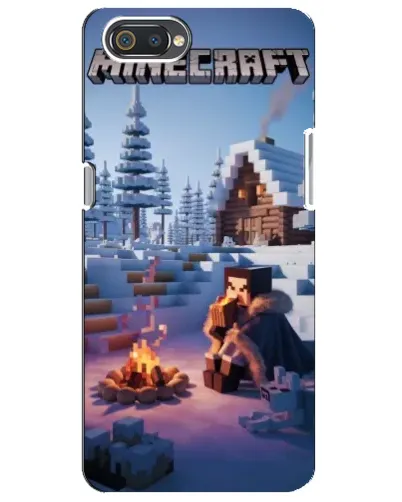 Чехол для Realme C2 с картинкой «Зимний Minecraft» Чехол для Realme C2 с картинкой «Зимний Minecraft»