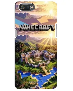 Чехол для Realme C2 с картинкой «Minecraft панорама»
