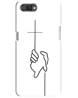 Чехол для Realme C2 с картинкой «Рука держит»