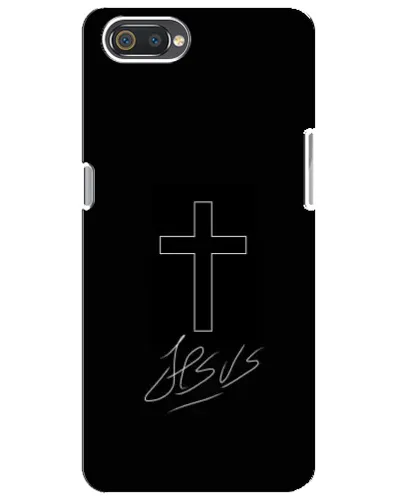 Чехол для Realme C2 с картинкой «Графический крест Jesus» Чехол для Realme C2 с картинкой «Графический крест Jesus»