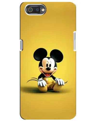 Чехол для Realme C2 с картинкой «Микки на желтом»