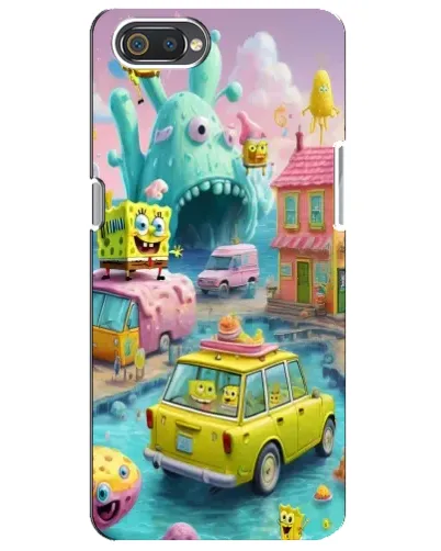 Чехол для Realme C2 с картинкой «Монстр-трак приключения»