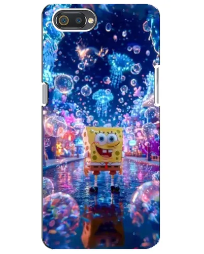 Чехол для Realme C2 с картинкой «Неоновый океан»