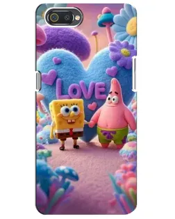 Чехол для Realme C2 с картинкой «Губка Боб Патрик»