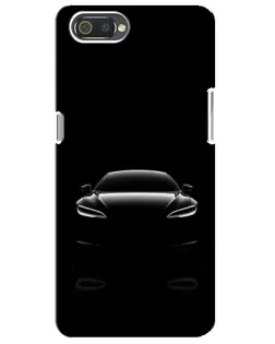 Чехол для Realme C2 с картинкой «Силуэт Tesla Night»
