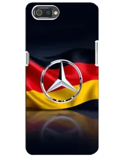Чехол для Realme C2 с картинкой «Mercedes — флаг Германии» Чехол для Realme C2 с картинкой «Mercedes — флаг Германии»