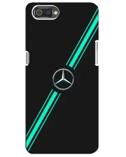 Чехол для Realme C2 с картинкой «Спортивные линии Mercedes» Чехол для Realme C2 с картинкой «Спортивные линии Mercedes»