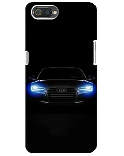 Чохол для Realme C2 з картинкою «Audi в неоні»