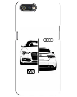 Чохол для Realme C2 з картинкою «Audi — контрастний дизайн»
