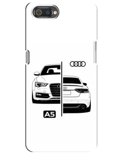 Чехол для Realme C2 с картинкой «Audi — контрастный дизайн» Чехол для Realme C2 с картинкой «Audi — контрастный дизайн»