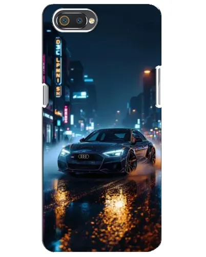 Чехол для Realme C2 с картинкой «Ночной город и Audi» Чехол для Realme C2 с картинкой «Ночной город и Audi»