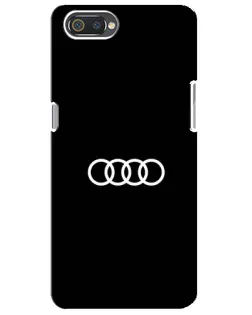 Чохол для Realme C2 з картинкою «Audi White Logo»