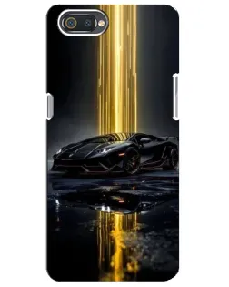 Чехол для Realme C2 с картинкой «Ночной Lamborghini драйв»