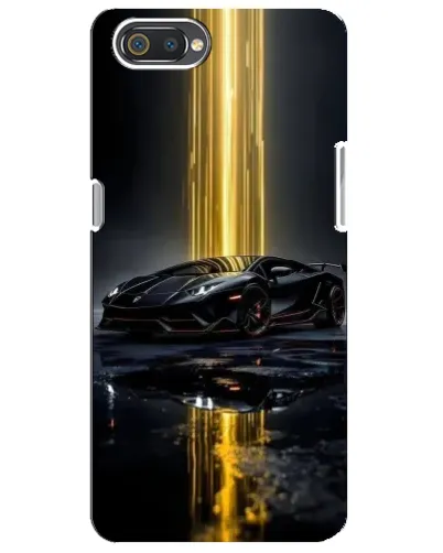 Чехол для Realme C2 с картинкой «Ночной Lamborghini драйв»