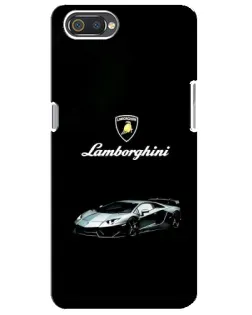 Чехол для Realme C2 с картинкой «Логотип Lamborghini классика»
