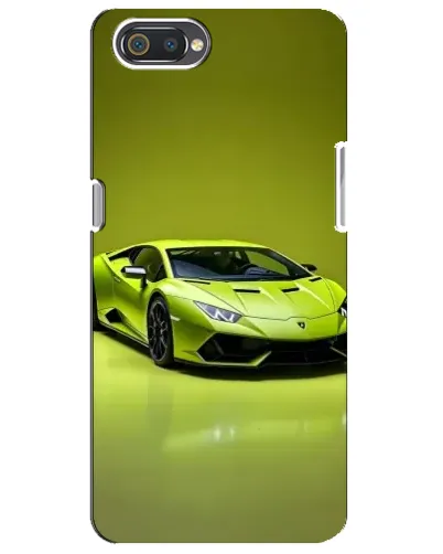Чехол для Realme C2 с картинкой «Салатовый Lamborghini Huracan»