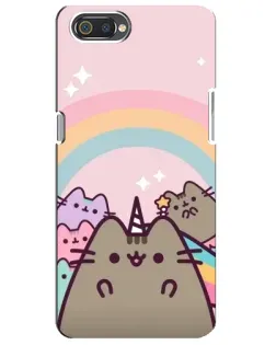 Чехол для Realme C2 с картинкой «Единорог Pusheen»