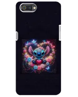 Чохол для Realme C2 з картинкою «Stitch у квітах» Чохол для Realme C2 з картинкою «Stitch у квітах»