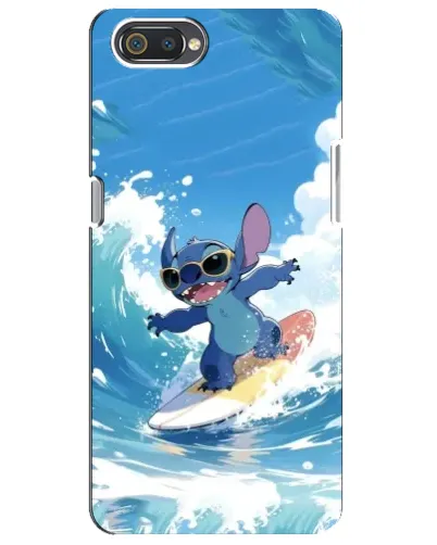 Чохол для Realme C2 з картинкою «Стіч на хвилі»