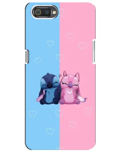 Чохол для Realme C2 з картинкою «Stitch та Angel Love»