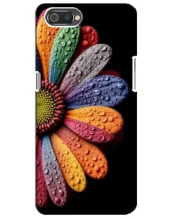 Чехол для Realme C2 с картинкой «Радужный цветок»