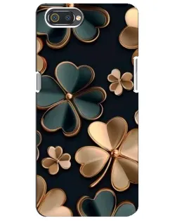 Чехол для Realme C2 с картинкой «Клевер в золоте»