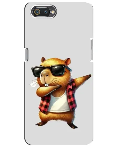 Чехол для Realme C2 с картинкой «Капибара рэпер даб»