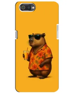 Чехол для Realme C2 с картинкой «Капибара на отдыхе»