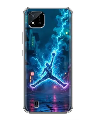 Чехол для Realme C11 (2021) / C20 с картинкой «Jordan Gold Jumpman»