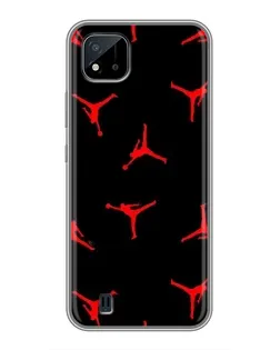 Чохол для Realme C11 (2021) / C20 з картинкою «Jordan Red Pattern» Чохол для Realme C11 (2021) / C20 з картинкою «Jordan Red Pattern»