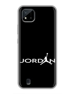 Чохол для Realme C11 (2021) / C20 з картинкою «Jordan White Logo» Чохол для Realme C11 (2021) / C20 з картинкою «Jordan White Logo»