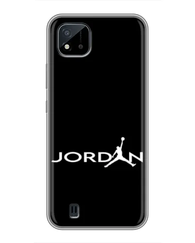 Чехол для Realme C11 (2021) / C20 с картинкой «Jordan White Logo»