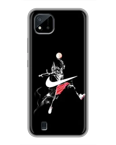 Чехол для Realme C11 (2021) / C20 с картинкой «Jordan Jumpman»