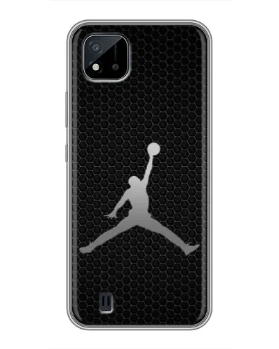 Чехол для Realme C11 (2021) / C20 с картинкой «Jordan Dark Carbon»