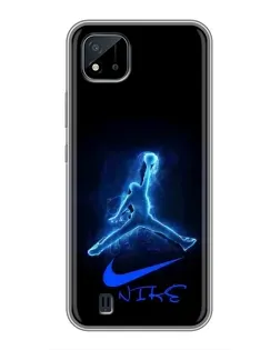 Чохол для Realme C11 (2021) / C20 з картинкою «Jordan Neon Blue» Чохол для Realme C11 (2021) / C20 з картинкою «Jordan Neon Blue»