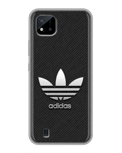 Чохол для Realme C11 (2021) / C20 з картинкою «Adidas Карбонова текстура»