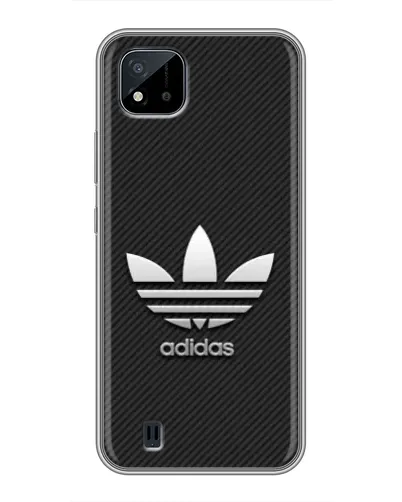 Чохол для Realme C11 (2021) / C20 з картинкою «Adidas Карбонова текстура»