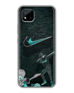 Чохол для Realme C11 (2021) / C20 з картинкою «Спортивний арт Nike»