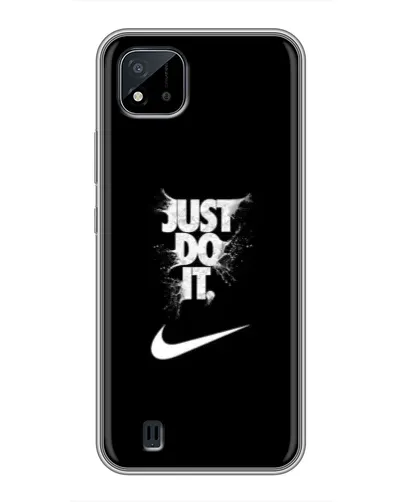 Чохол для Realme C11 (2021) / C20 з картинкою «Текстовий принт Nike»