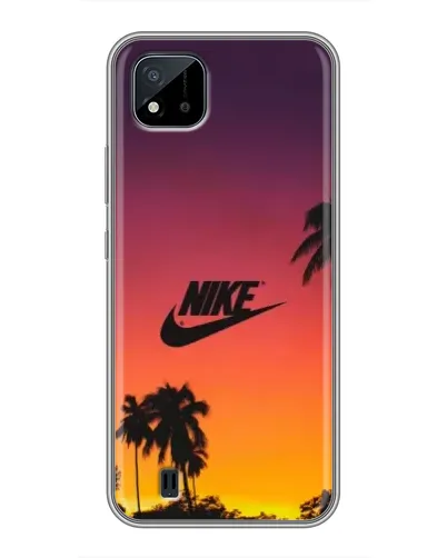 Чохол для Realme C11 (2021) / C20 з картинкою «Nike на заході сонця»