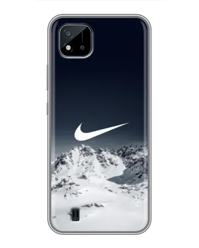 Чохол для Realme C11 (2021) / C20 з картинкою «Nike — зимові гори»